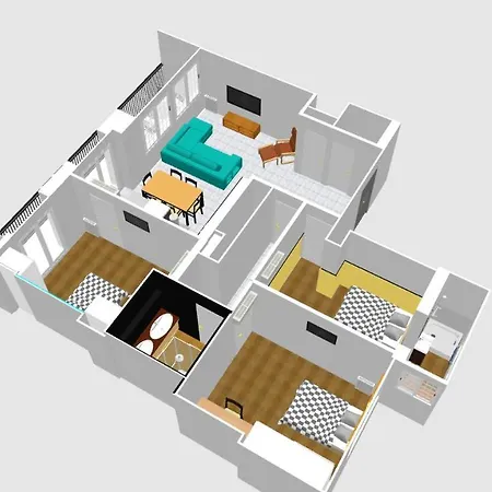 아파트 4p Modern & Secured Parking 르까네